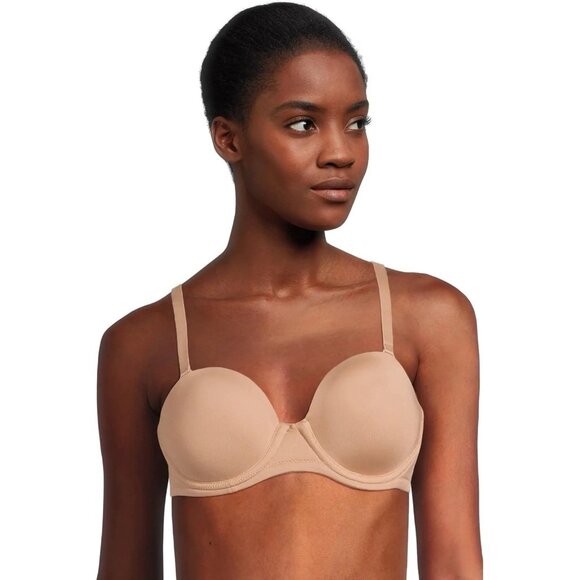 New Wacoal Womens 44G Nude Red Carpet Full Figure Underwire Strapless Bra 854119 - Picture 2 of 8